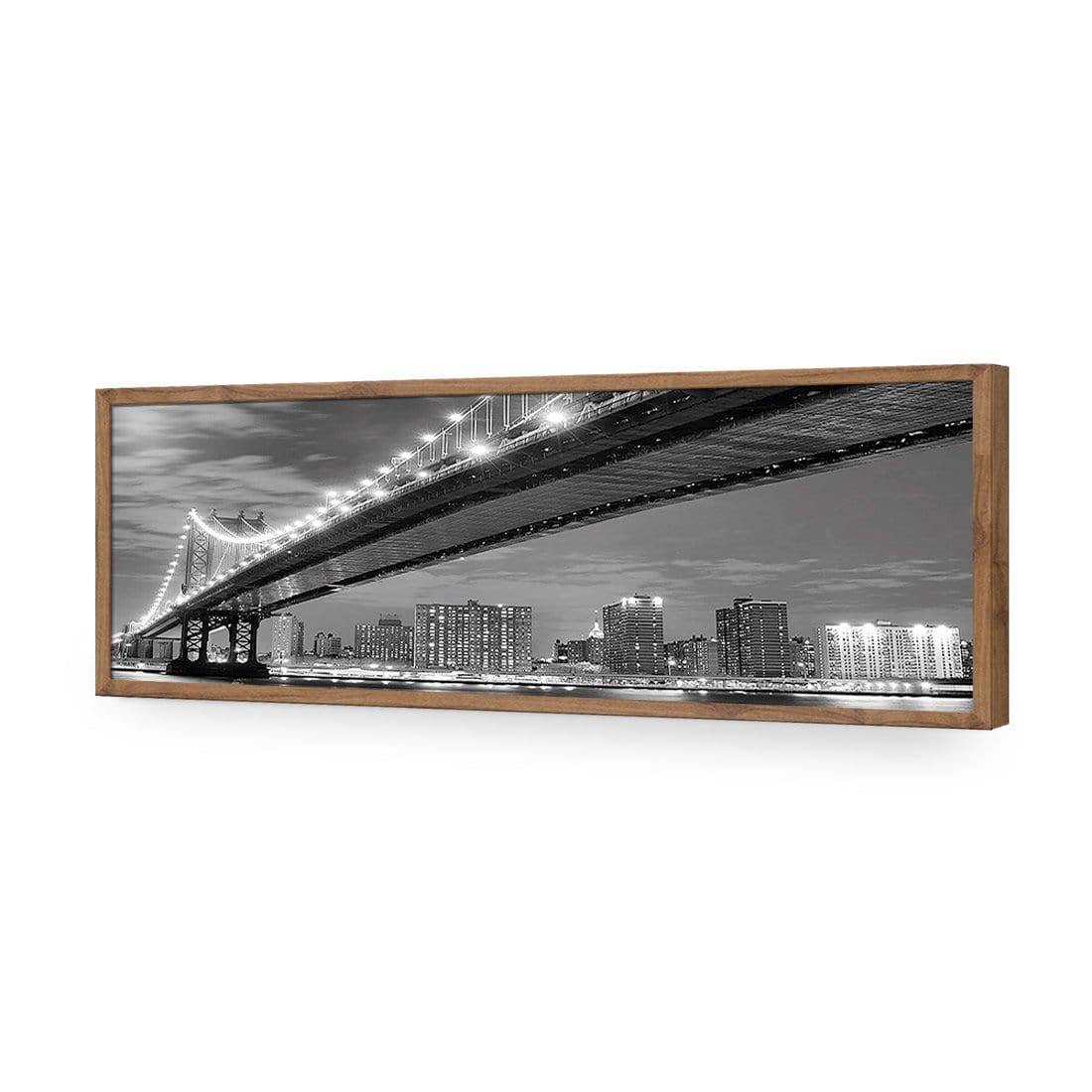 Bridge over New York, Black and White (Long) - Wall Art Designs - 1251_BL_H WAD_AP - 030 - EDG_90x30_S - 2538 - NAT