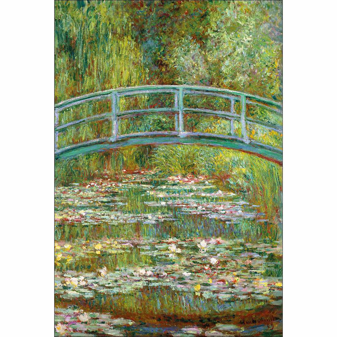 Bridge Over Rose Pond - Monet Acrylic Glass Art - Wall Art Designs - 1058_AR_V WAD_AP - 030 - MAT_45x30_NONE