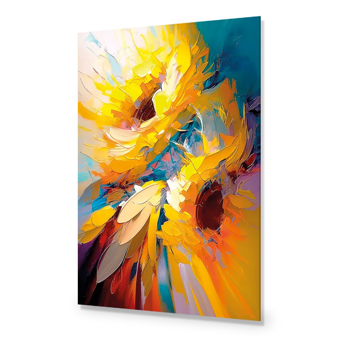 Bright Sunflower Splash - Wall Art Designs - WB_100789_AR_V CAF_AP - 030 - EDG_45x30_NONE