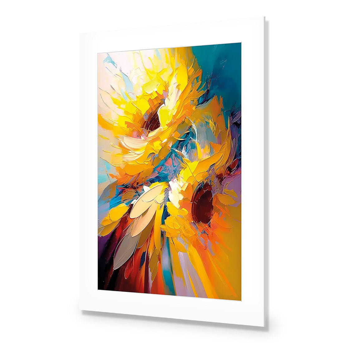 Bright Sunflower Splash - Wall Art Designs - WB_100789_AR_V CAF_AP - 030 - MAT_45x30_NONE