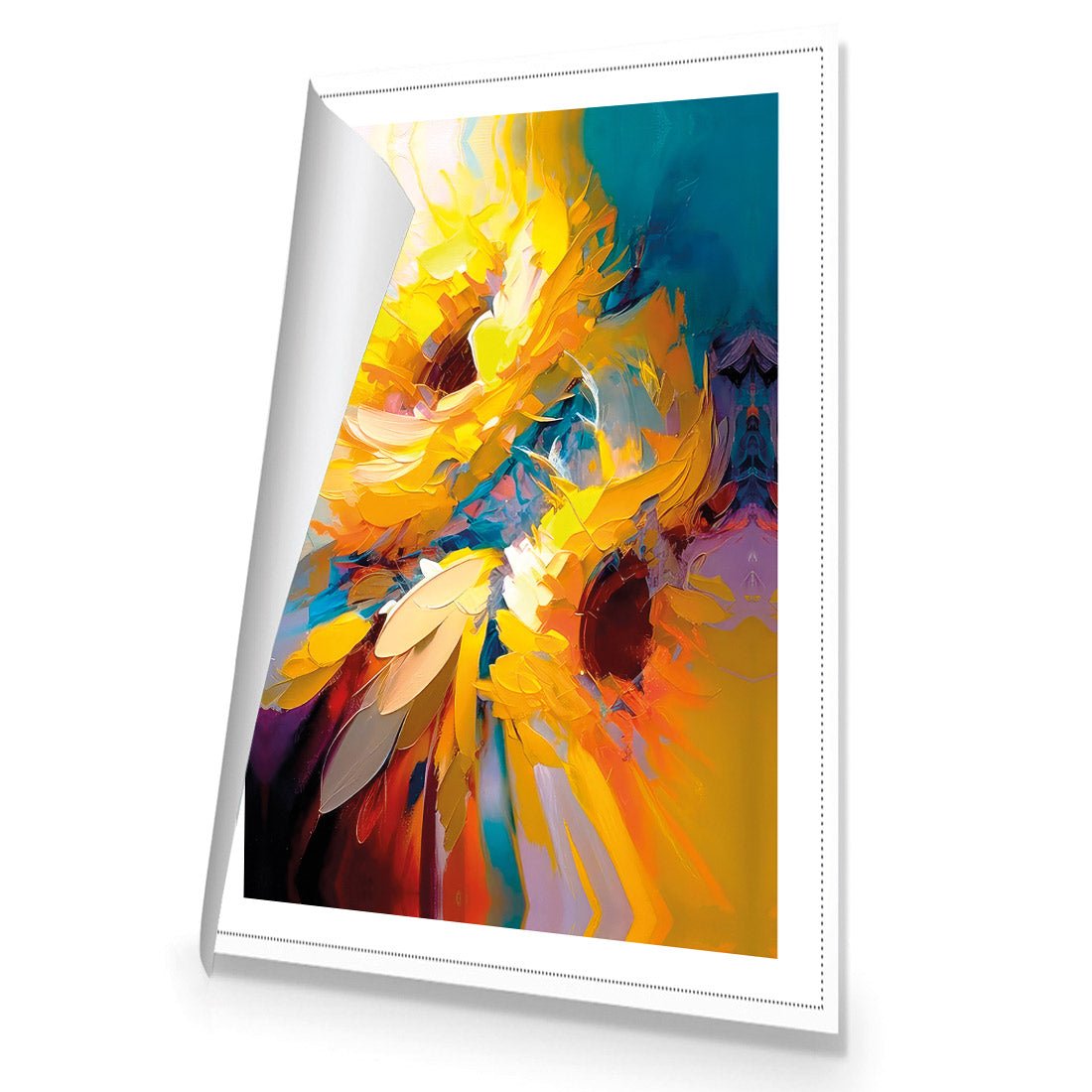 Bright Sunflower Splash - Wall Art Designs - WB_100789_AR_V CAF_CP - MPY - 260 - M - R_45x30_NONE