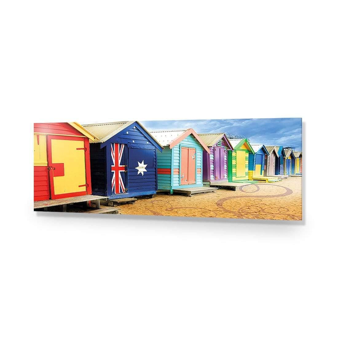 Brighton Beach Boxes, Arty (Long) - Wall Art Designs - 377_DL_H WAD_AP - 030 - EDG_90x30_NONE