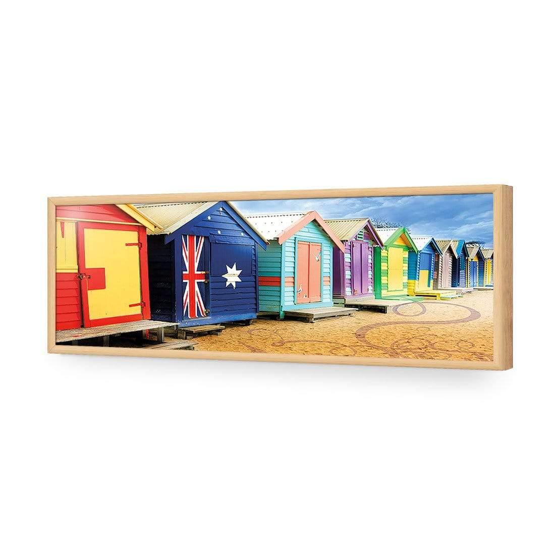 Brighton Beach Boxes, Arty (Long) - Wall Art Designs - 377_DL_H WAD_AP - 030 - EDG_90x30_S - 2538 - OAK