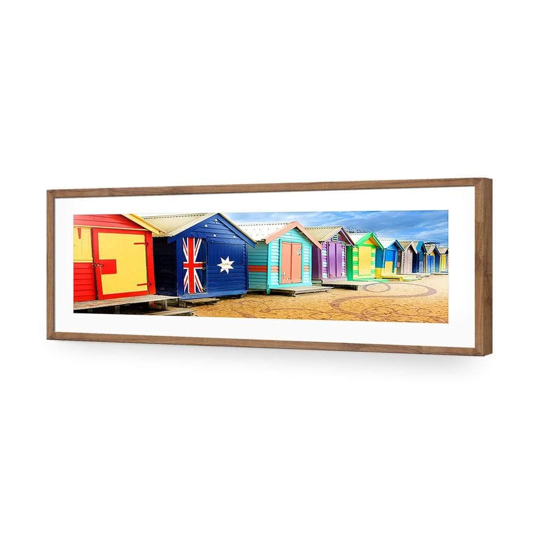 Brighton Beach Boxes, Arty (Long) - Wall Art Designs - 377_DL_H WAD_AP - 030 - MAT_90x30_S - 2538 - NAT