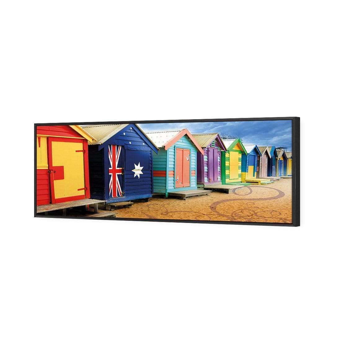 Brighton Beach Boxes, Arty (Long) - Wall Art Designs - 377_DL_H WAD_CP - MPY - 260 - M - S - S_60x20_S - 1550 - BLK