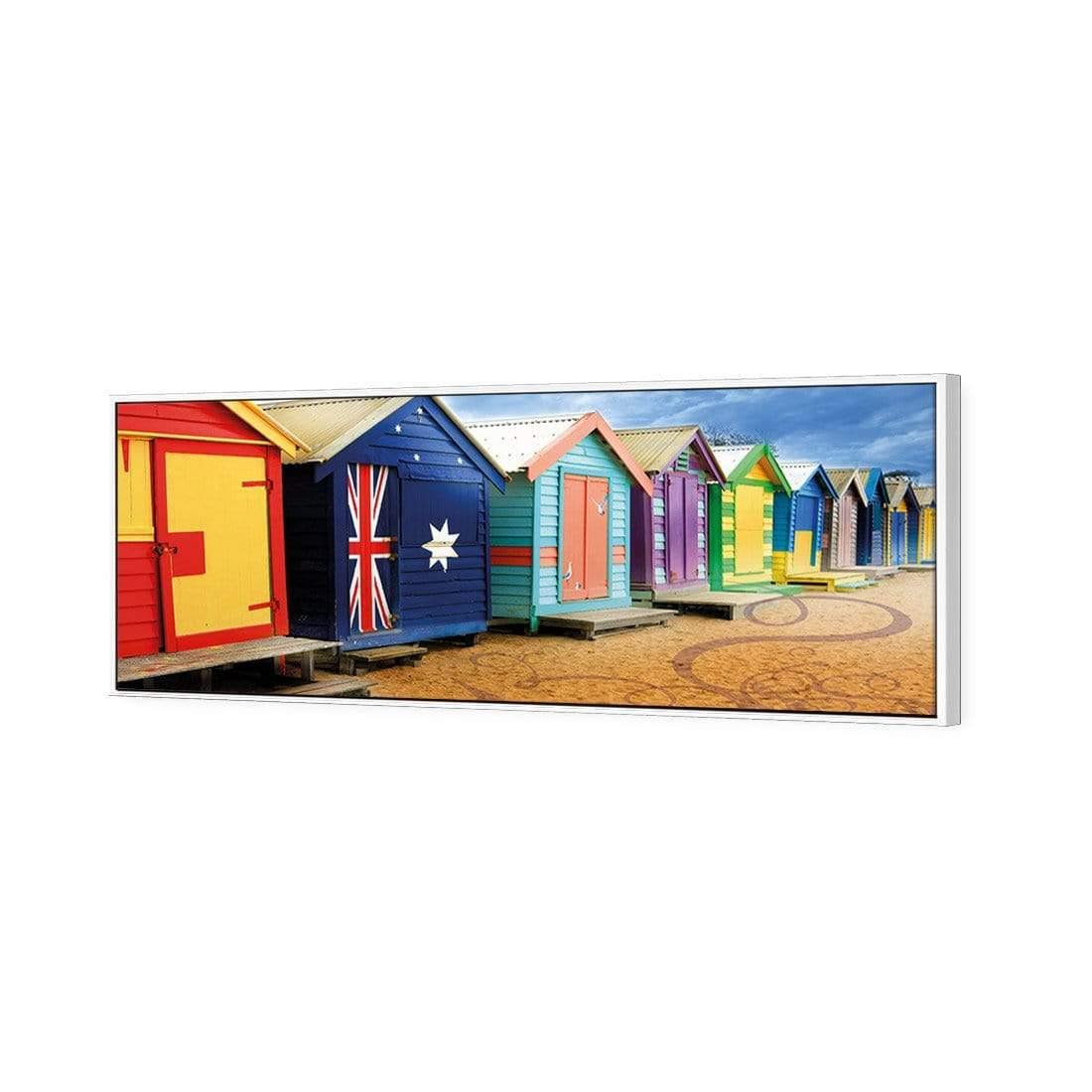 Brighton Beach Boxes, Arty (Long) - Wall Art Designs - 377_DL_H WAD_CP - MPY - 260 - M - S - S_60x20_S - 1550 - WHT