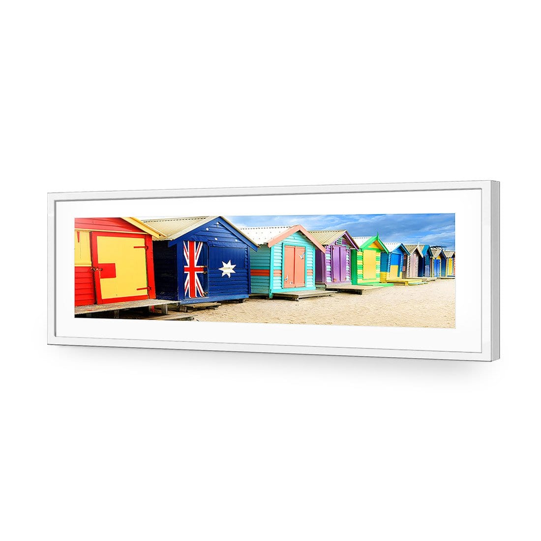 Brighton Beach Boxes (Long) - Wall Art Designs - 377_AL_H WAD_AP - 030 - MAT_90x30_S - 2538 - WHT