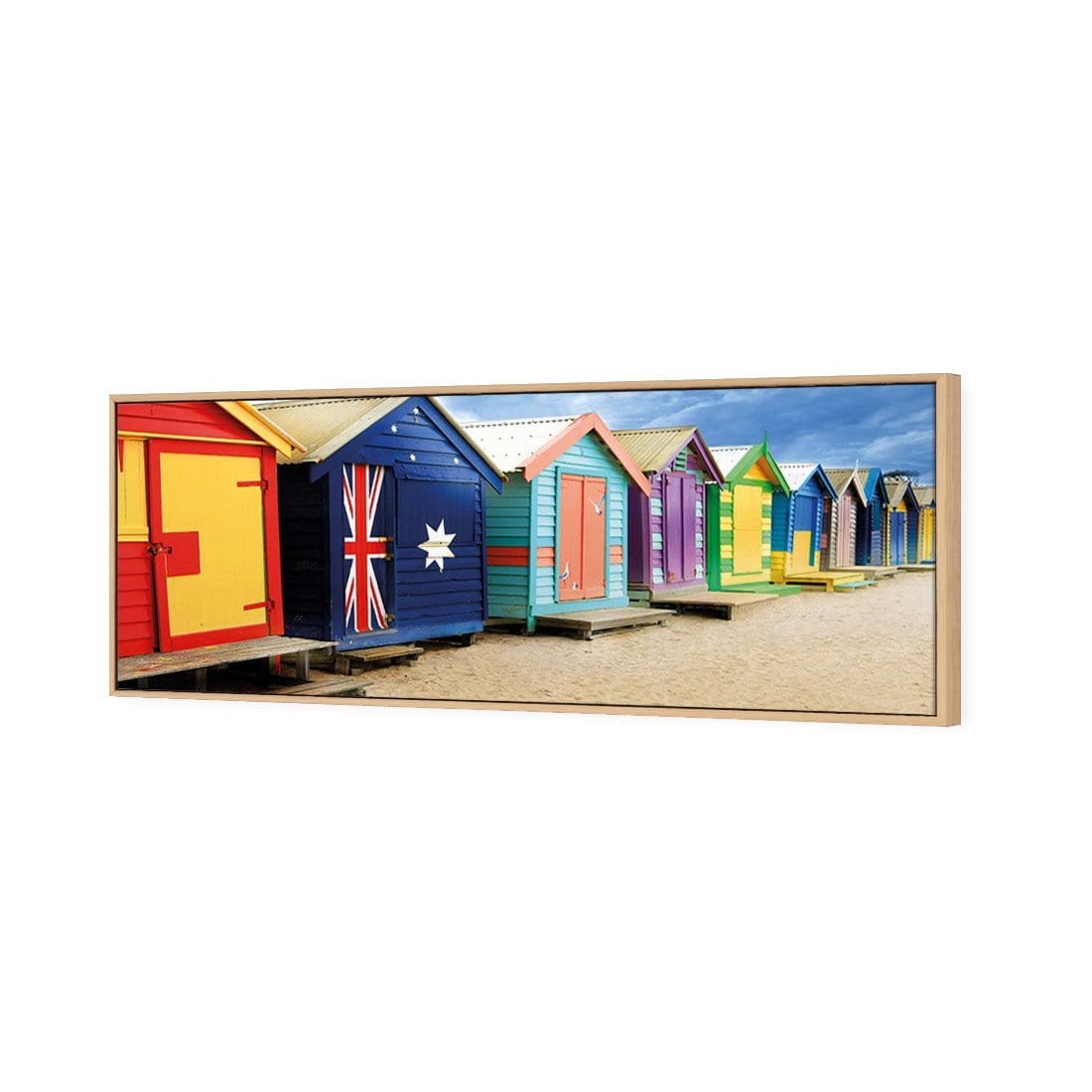 Brighton Beach Boxes (Long) - Wall Art Designs - 377_AL_H WAD_CP - MPY - 260 - M - S - S_60x20_S - 1550 - OAK