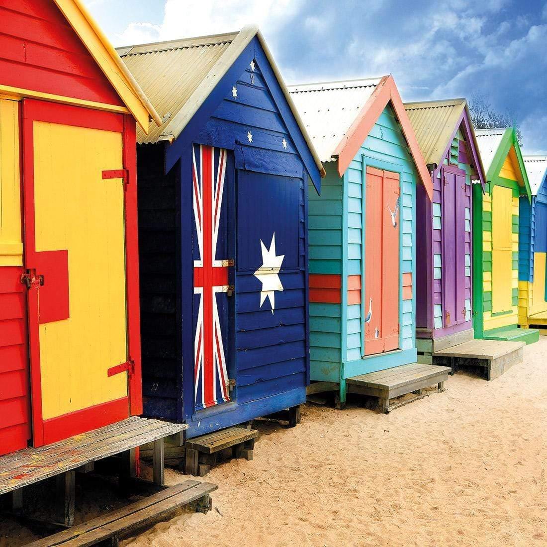 Brighton Beach Boxes (square) – Wall Art Designs