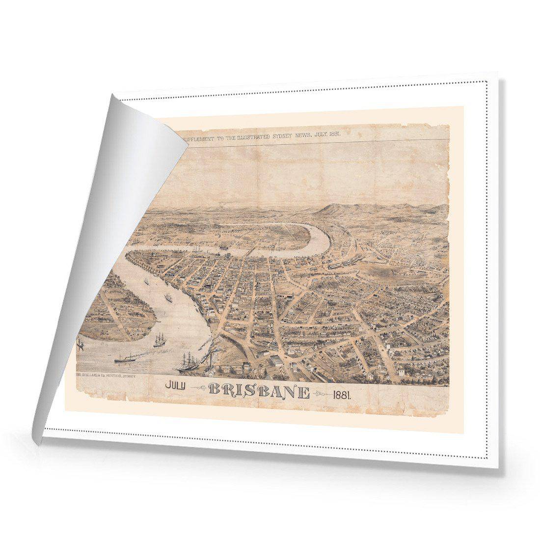 Brisbane 1881 Canvas Art - Wall Art Designs - 1640_AR_H WAD_CP - MPY - 260 - M - R_45x30_NONE