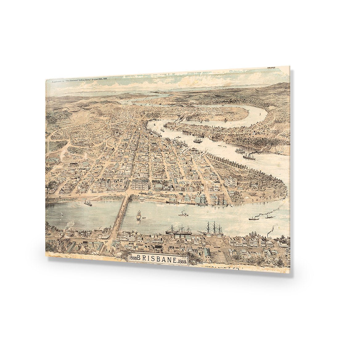 Brisbane 1888 | Standard Acrylic | No Frame No Border