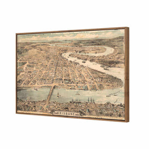Brisbane 1888 | Standard Canvas | Floating Frame | Natural