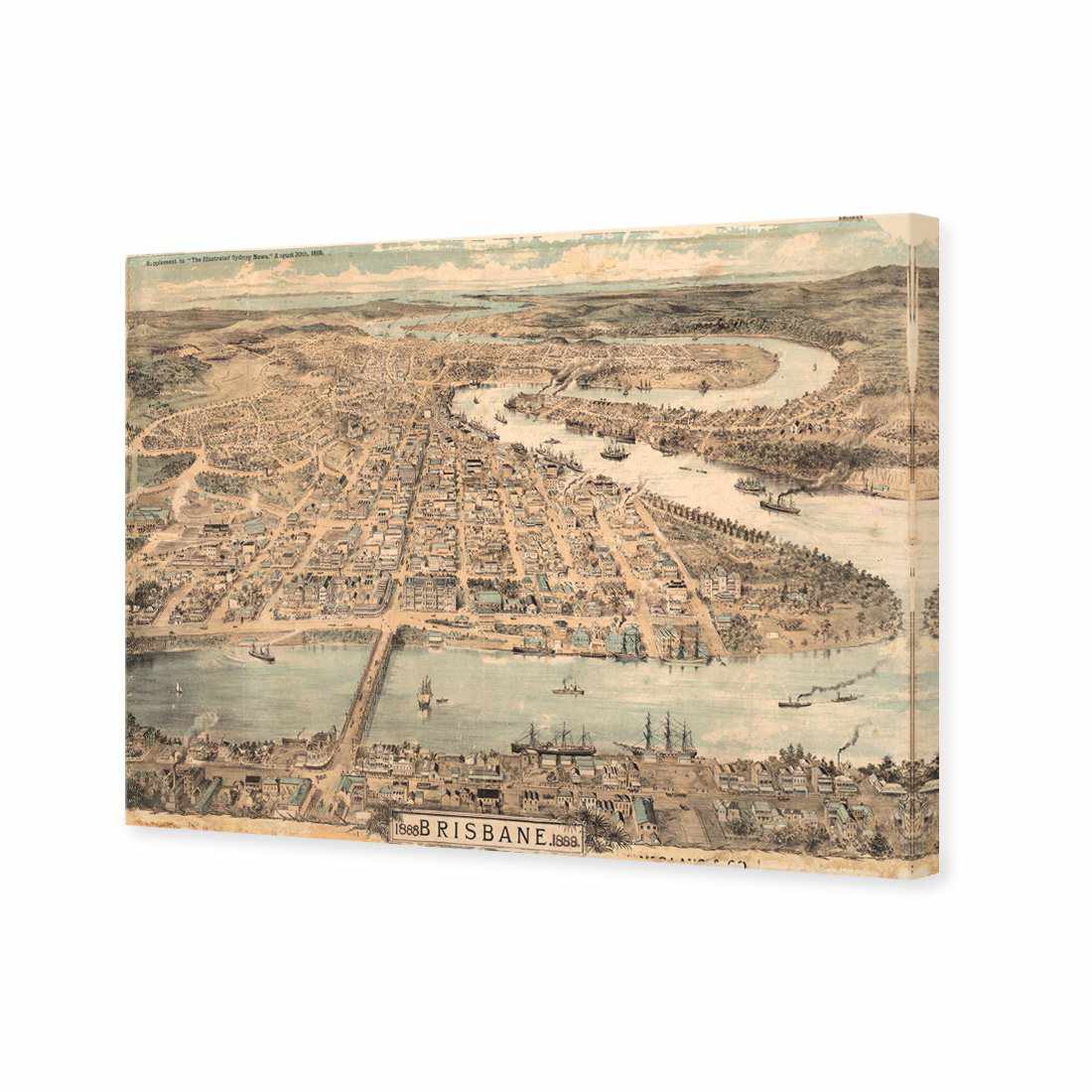 Brisbane 1888 | Standard Canvas | No Frame | Stretched Canvas
