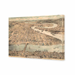 Brisbane 1888 | Standard Canvas | No Frame | Stretched Canvas