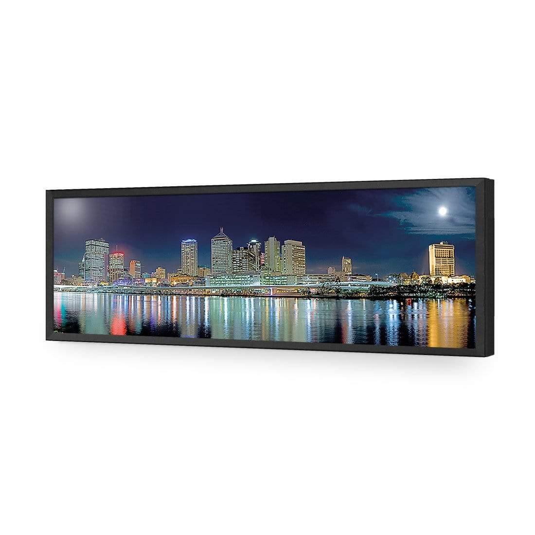 Brisbane in Moonlight (Long) - Wall Art Designs - 314_AL_H WAD_AP - 030 - EDG_90x30_S - 2538 - BLK