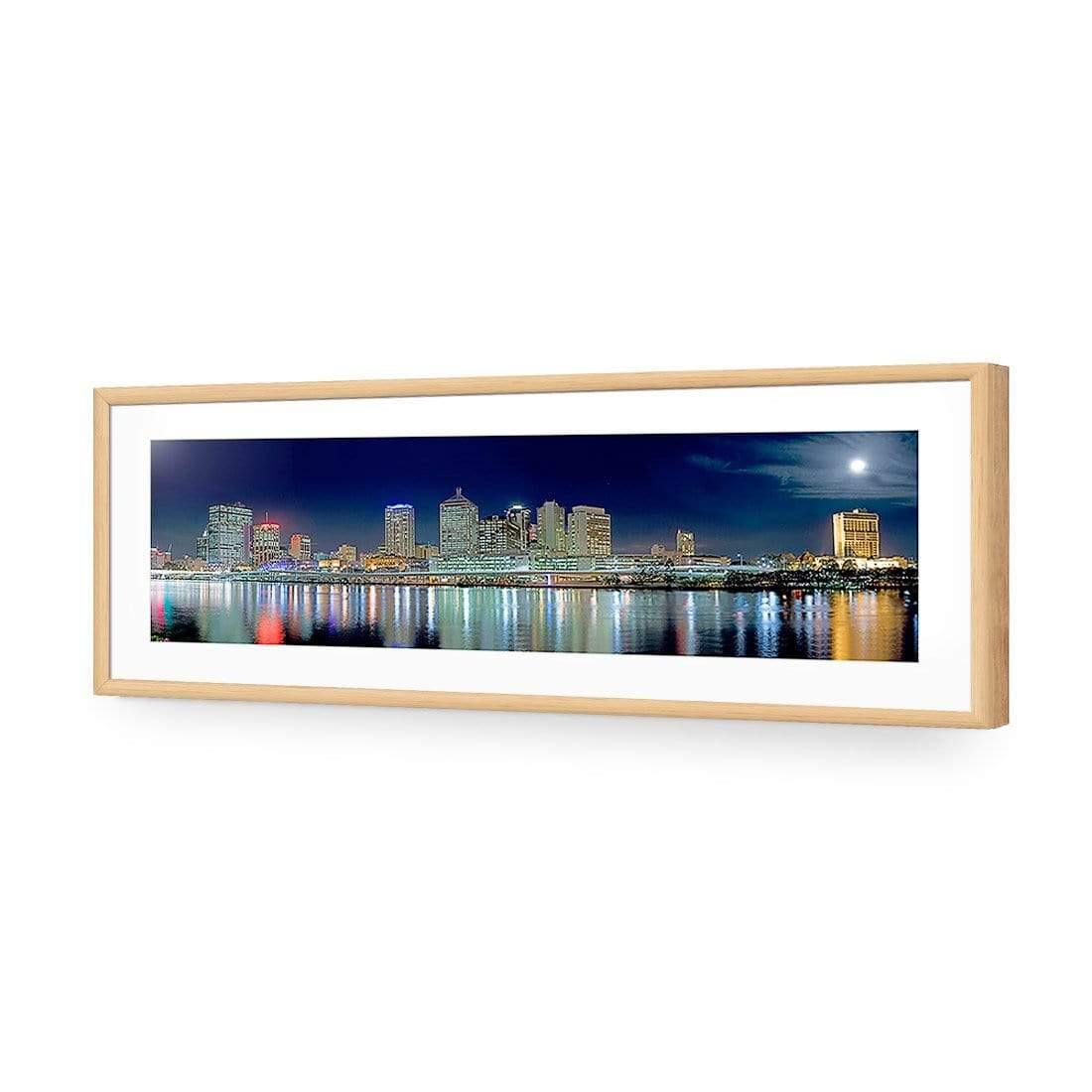 Brisbane in Moonlight (Long) - Wall Art Designs - 314_AL_H WAD_AP - 030 - MAT_90x30_S - 2538 - OAK