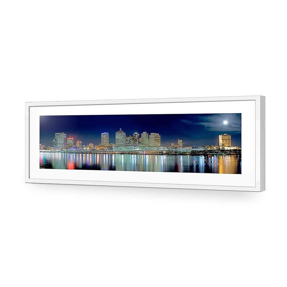 Brisbane in Moonlight (Long) - Wall Art Designs - 314_AL_H WAD_AP - 030 - MAT_90x30_S - 2538 - WHT