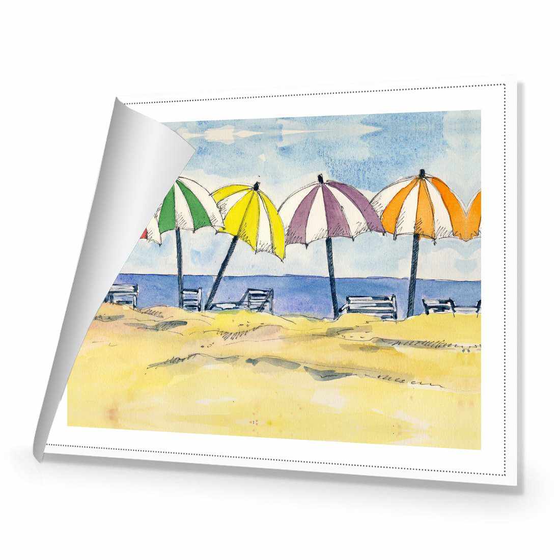 Brolly Beach Canvas Art - Wall Art Designs - 2898_AR_H WAD_CP - MPY - 260 - M - R_45x30_NONE