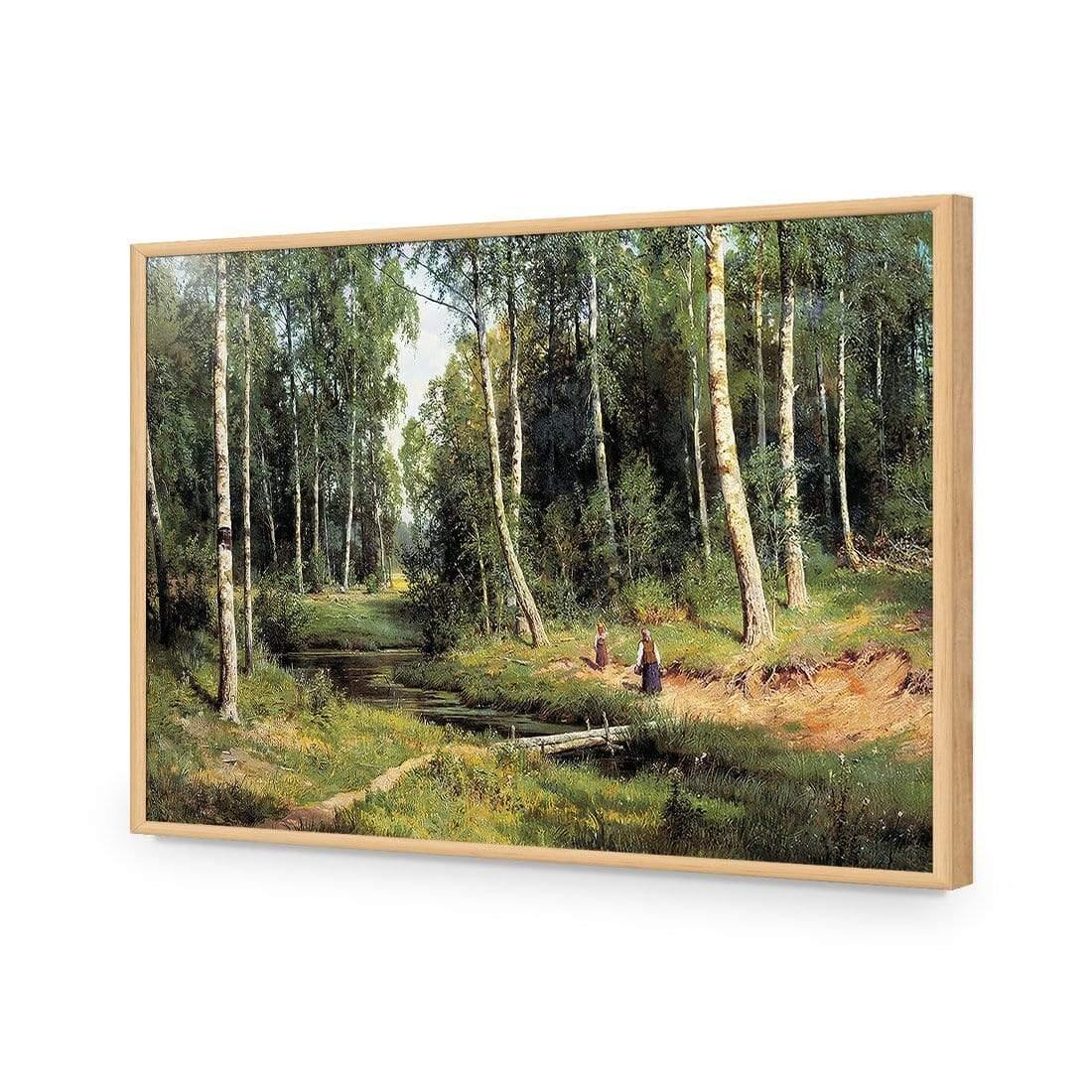 Brook in Birch Forest 1883 By Ivan Shishkin - Wall Art Designs - 1329_AR_H WAD_AP - 030 - EDG_45x30_S - 2538 - OAK