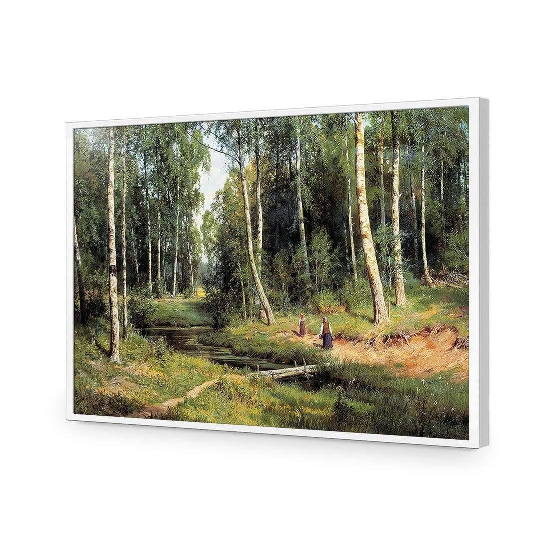 Brook in Birch Forest 1883 By Ivan Shishkin - Wall Art Designs - 1329_AR_H WAD_AP - 030 - EDG_45x30_S - 2538 - WHT