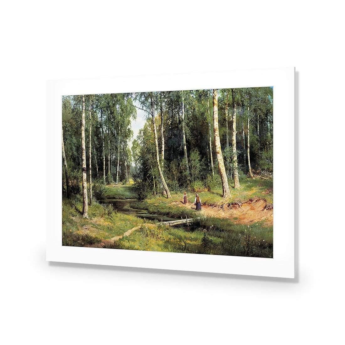 Brook in Birch Forest 1883 By Ivan Shishkin - Wall Art Designs - 1329_AR_H WAD_AP - 030 - MAT_45x30_NONE