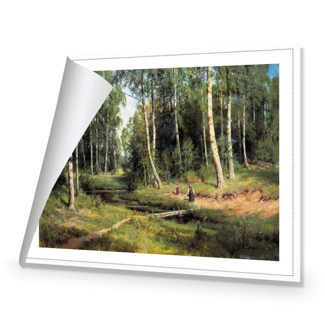 Brook in Birch Forest 1883 By Ivan Shishkin - Wall Art Designs - 1329_AR_H WAD_CP - MPY - 260 - M - R_45x30_NONE