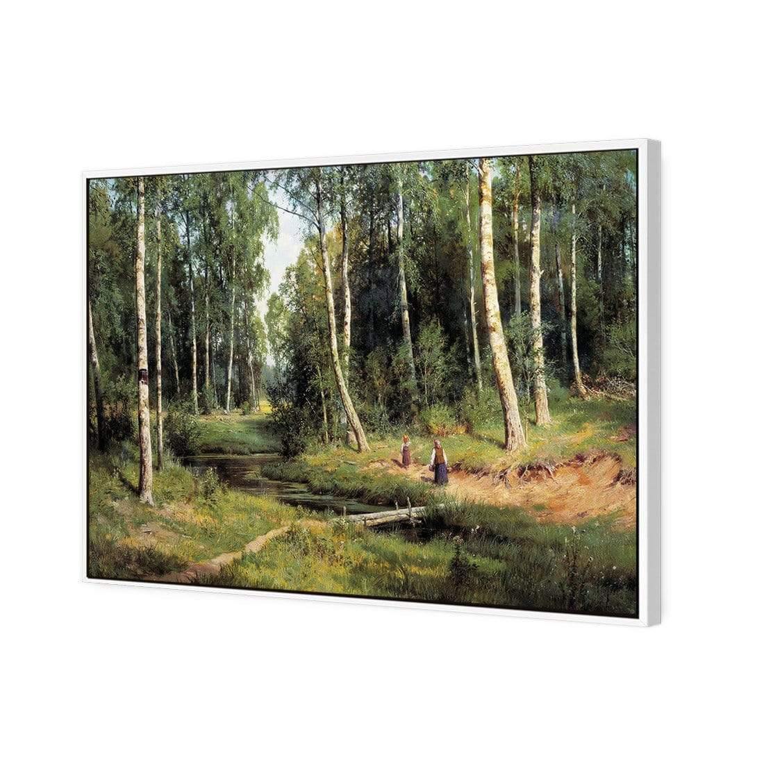 Brook in Birch Forest 1883 By Ivan Shishkin - Wall Art Designs - 1329_AR_H WAD_CP - MPY - 260 - M - S - S_45x30_S - 1550 - WHT