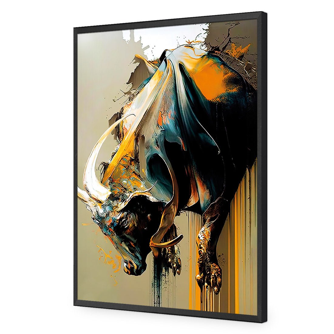 Bucking Bull - Wall Art Designs - WB_100574_AR_V CAF_AP - 030 - EDG_45x30_S - 2538 - BLK