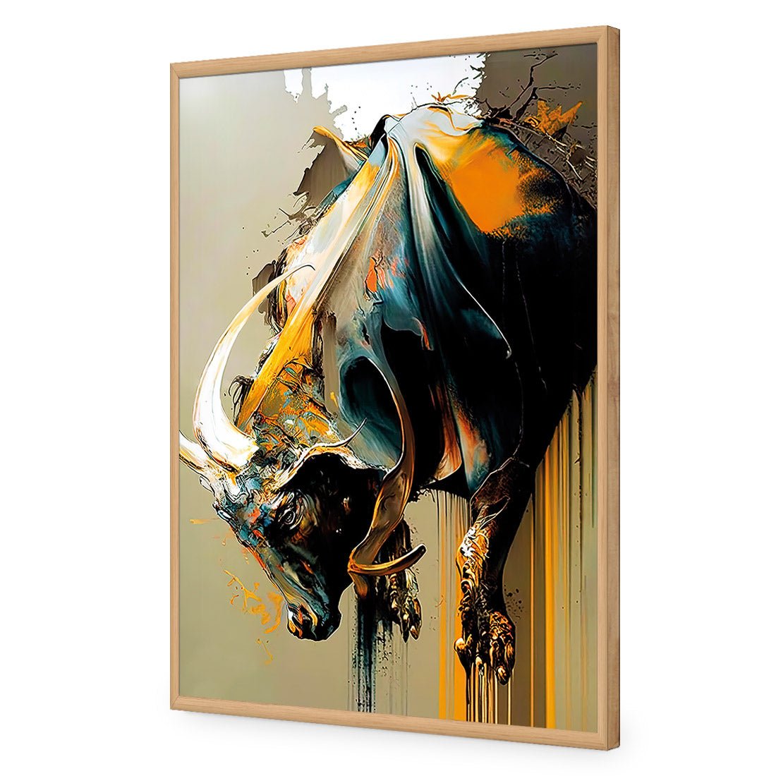 Bucking Bull - Wall Art Designs - WB_100574_AR_V CAF_AP - 030 - EDG_45x30_S - 2538 - OAK