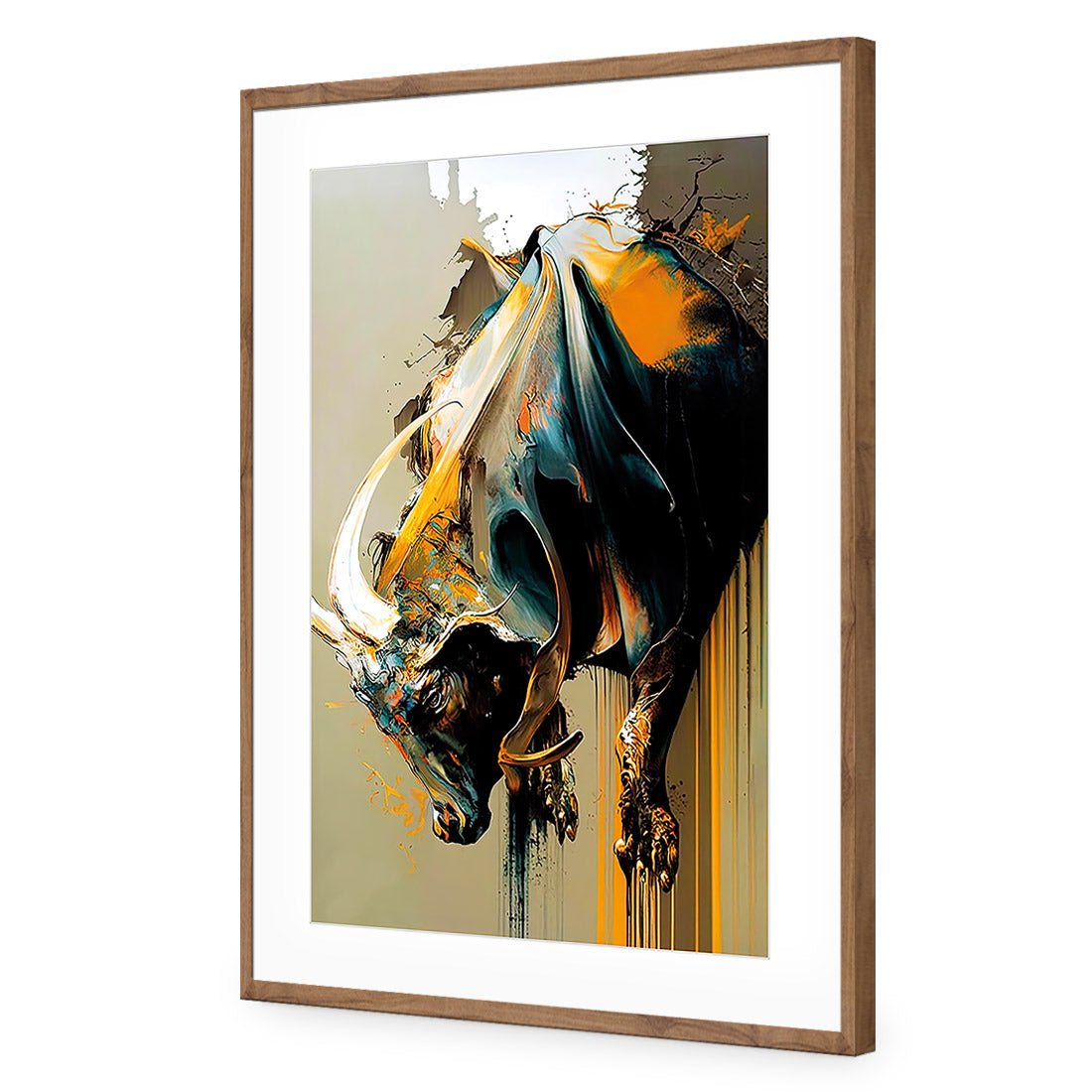 Bucking Bull - Wall Art Designs - WB_100574_AR_V CAF_AP - 030 - MAT_45x30_S - 2538 - NAT