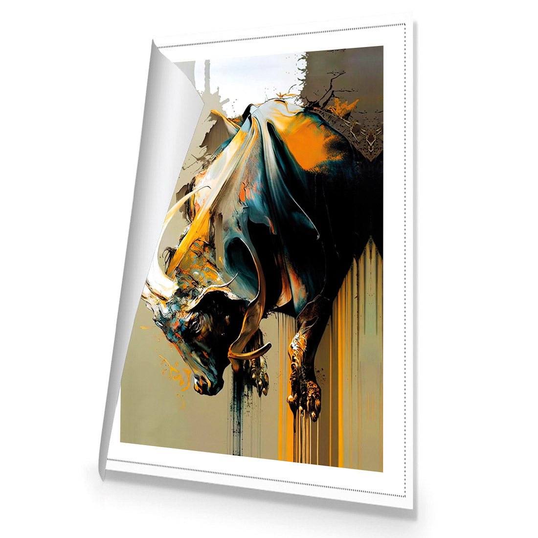 Bucking Bull - Wall Art Designs - WB_100574_AR_V CAF_CP - MPY - 260 - M - R_45x30_NONE