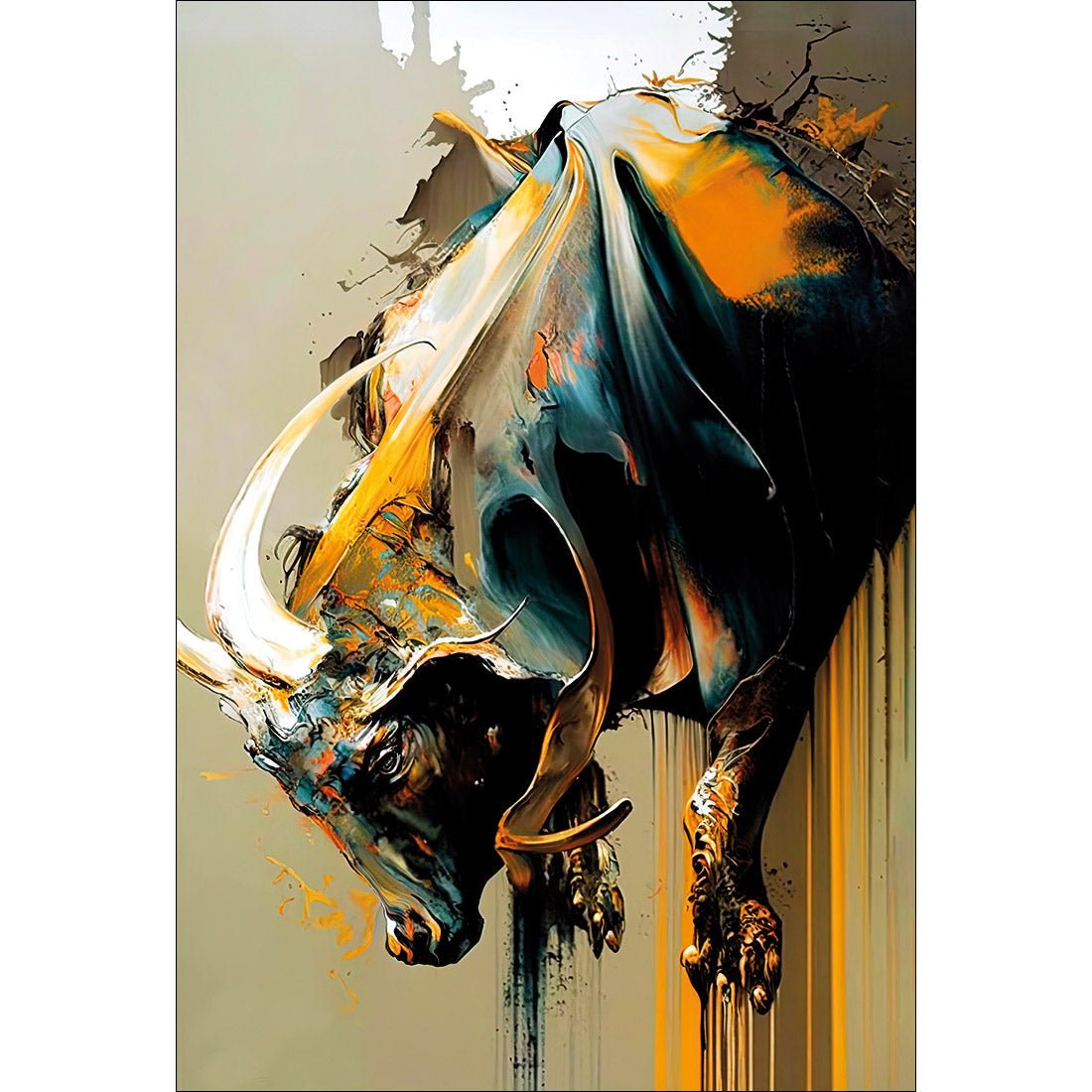 Bucking Bull - Wall Art Designs - WB_100574_AR_V CAF_CP - MPY - 260 - M - S - S_45x30_NONE