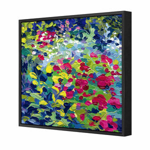 Buds Abound | Standard Canvas | Floating Frame | Black