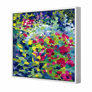 Buds Abound | Standard Canvas | Floating Frame | White