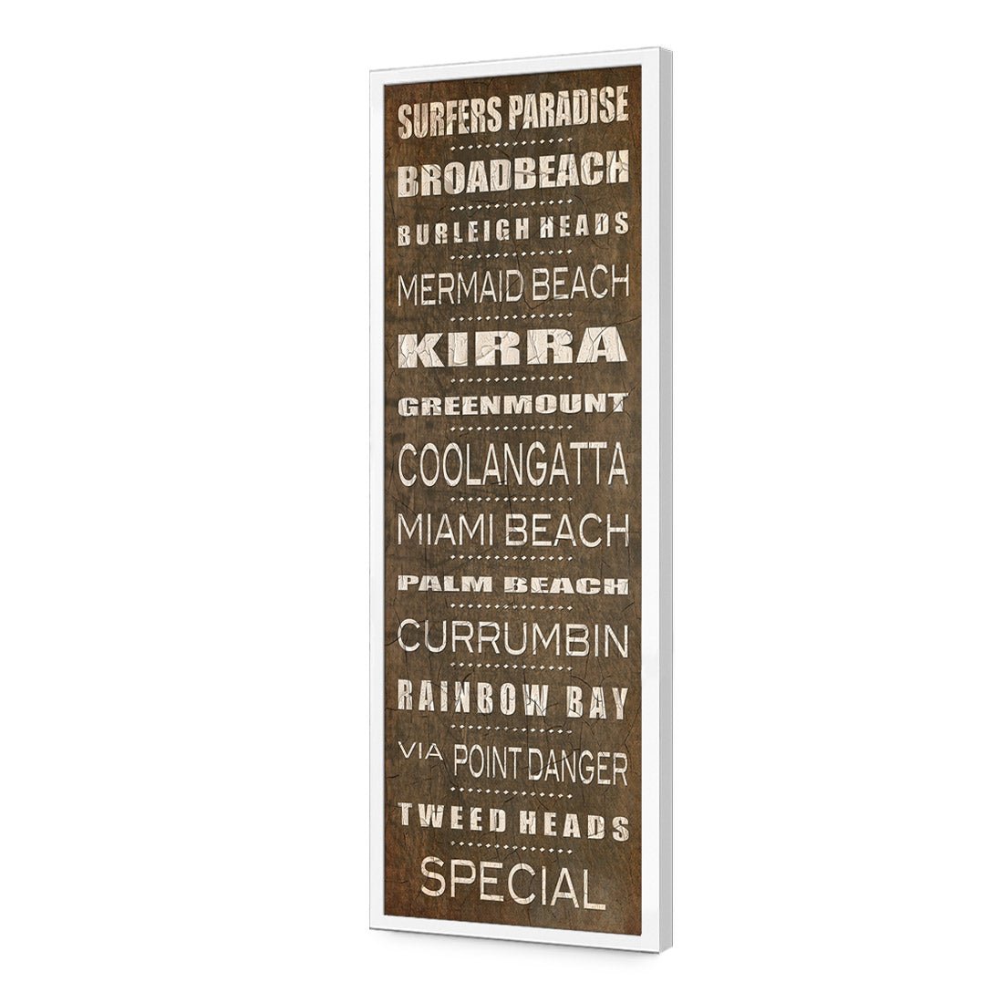 Bus Scroll Gold Coast Rustic (Long) - Wall Art Designs - 407_CL_V WAD_AP - 030 - EDG_90x30_S - 2538 - WHT