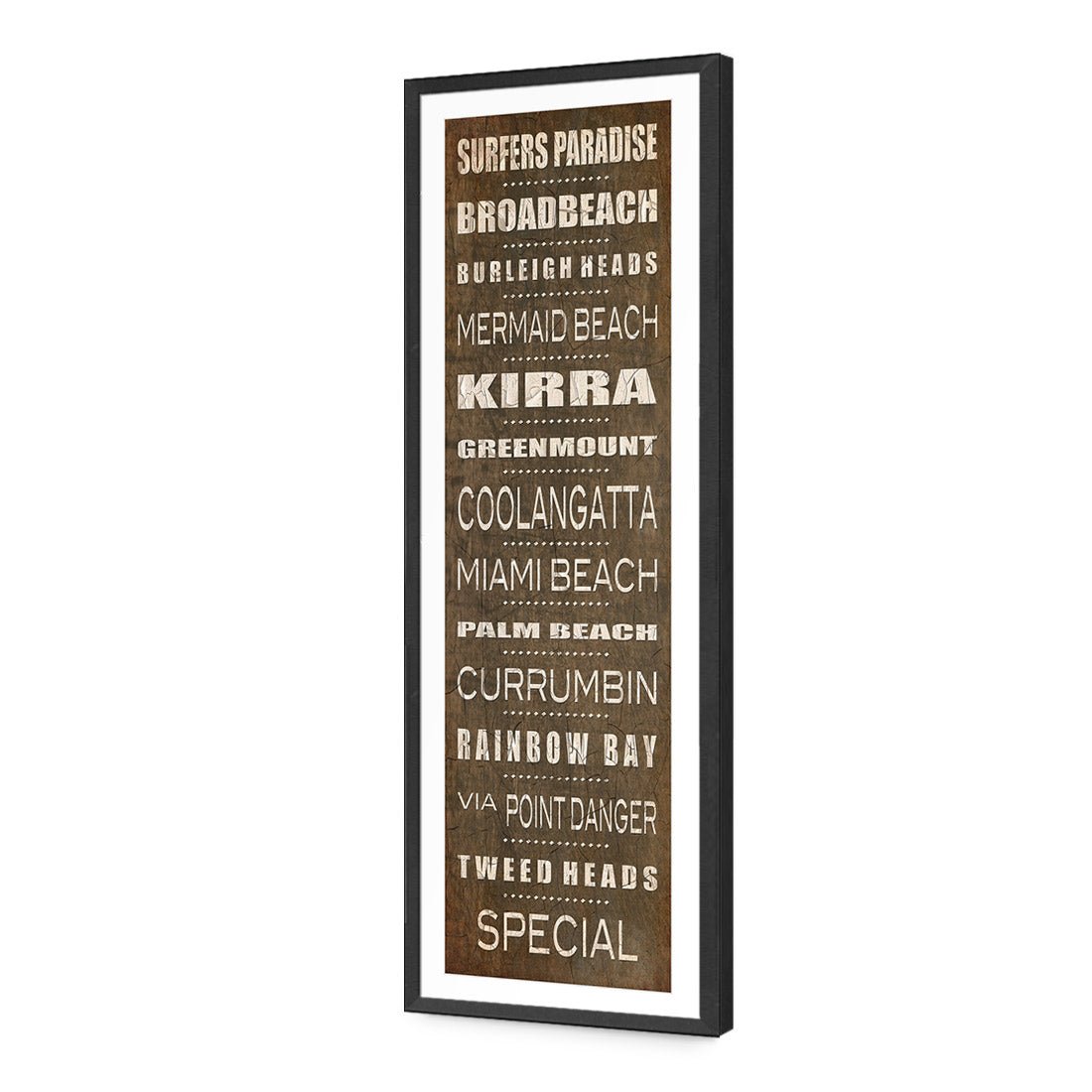 Bus Scroll Gold Coast Rustic (Long) - Wall Art Designs - 407_CL_V WAD_AP - 030 - MAT_90x30_S - 2538 - BLK