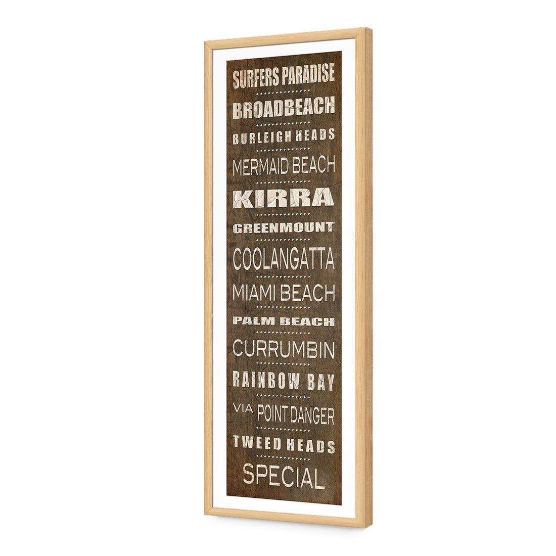 Bus Scroll Gold Coast Rustic (Long) - Wall Art Designs - 407_CL_V WAD_AP - 030 - MAT_90x30_S - 2538 - OAK