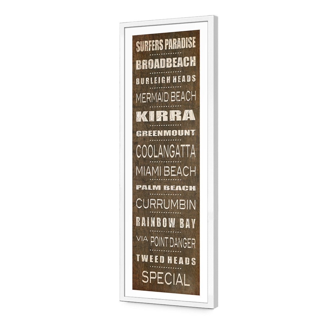 Bus Scroll Gold Coast Rustic (Long) - Wall Art Designs - 407_CL_V WAD_AP - 030 - MAT_90x30_S - 2538 - WHT