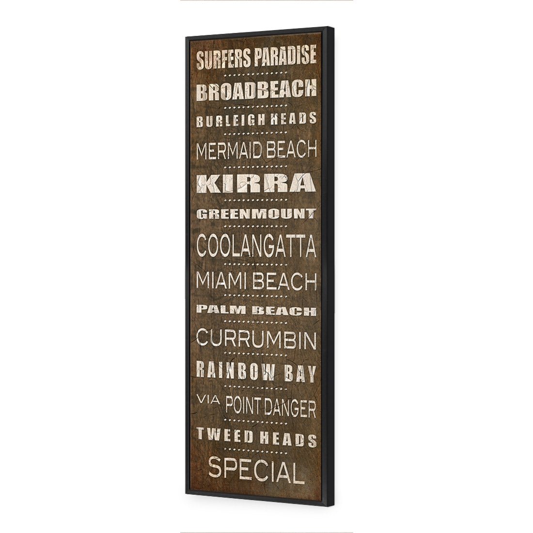 Bus Scroll Gold Coast Rustic (Long) - Wall Art Designs - 407_CL_V WAD_CP - MPY - 260 - M - S - S_60x20_S - 1550 - BLK