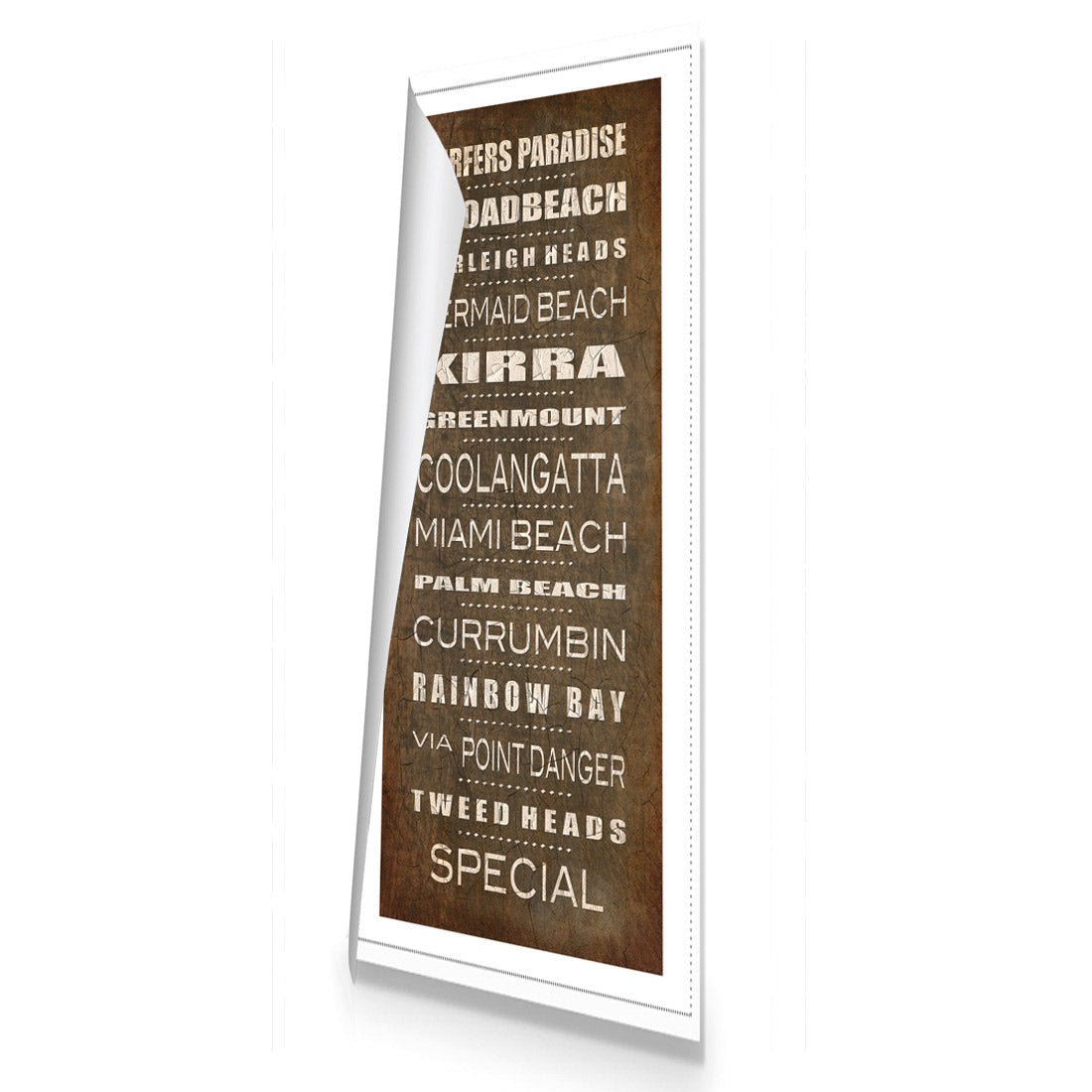 Bus Scroll Gold Coast Rustic (Long) - Wall Art Designs - 407_CL_V WAD_CP - MPY - 260 - M - R_60x20_NONE