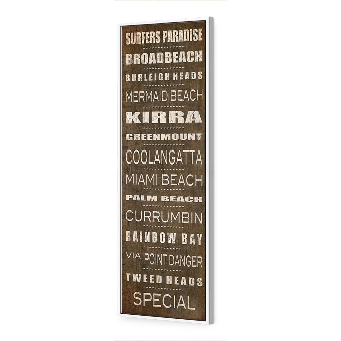 Bus Scroll Gold Coast Rustic (Long) - Wall Art Designs - 407_CL_V WAD_CP - MPY - 260 - M - S - S_60x20_S - 1550 - WHT