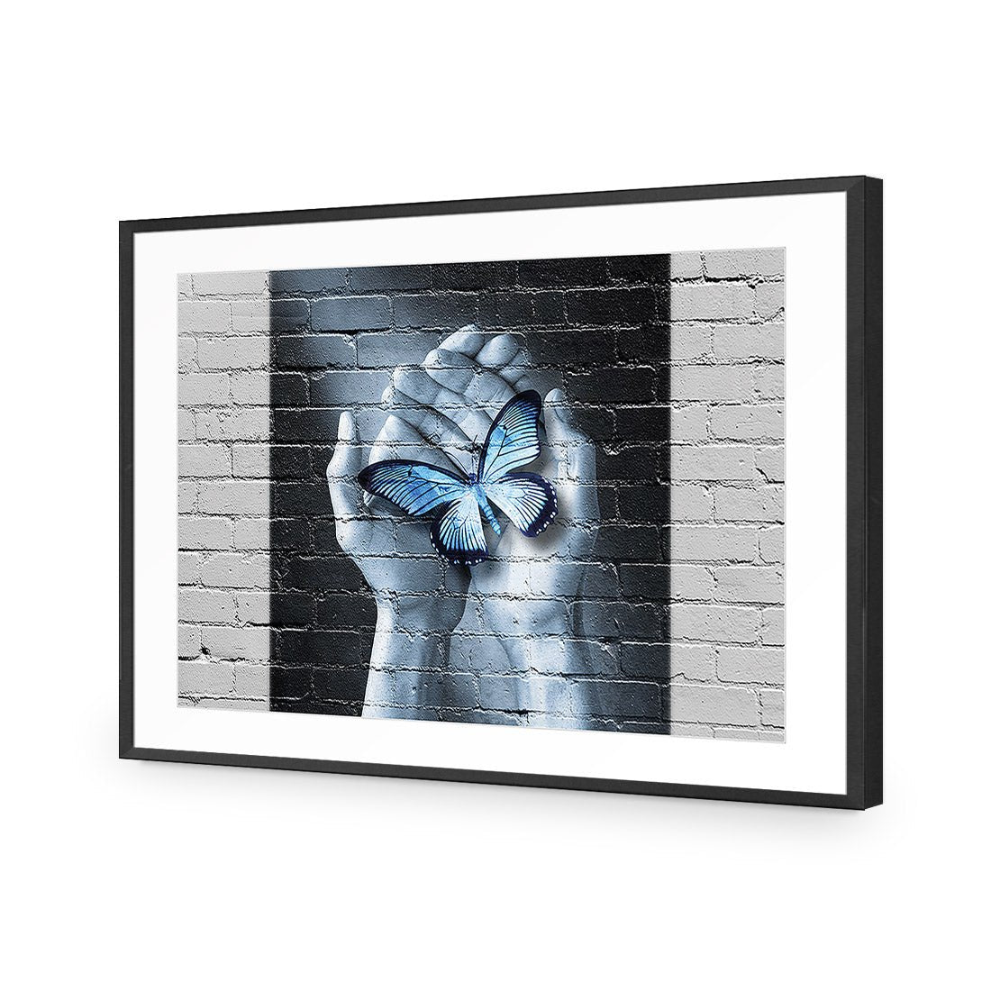 Butterfly Love Graffiti - Wall Art Designs - 2699_AR_H WAD_AP - 030 - MAT_45x30_S - 2538 - BLK