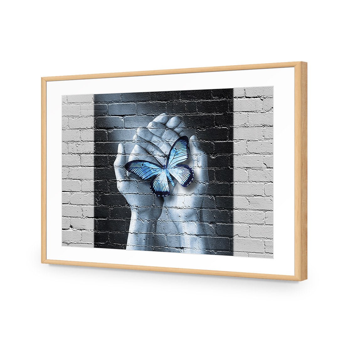 Butterfly Love Graffiti - Wall Art Designs - 2699_AR_H WAD_AP - 030 - MAT_45x30_S - 2538 - OAK