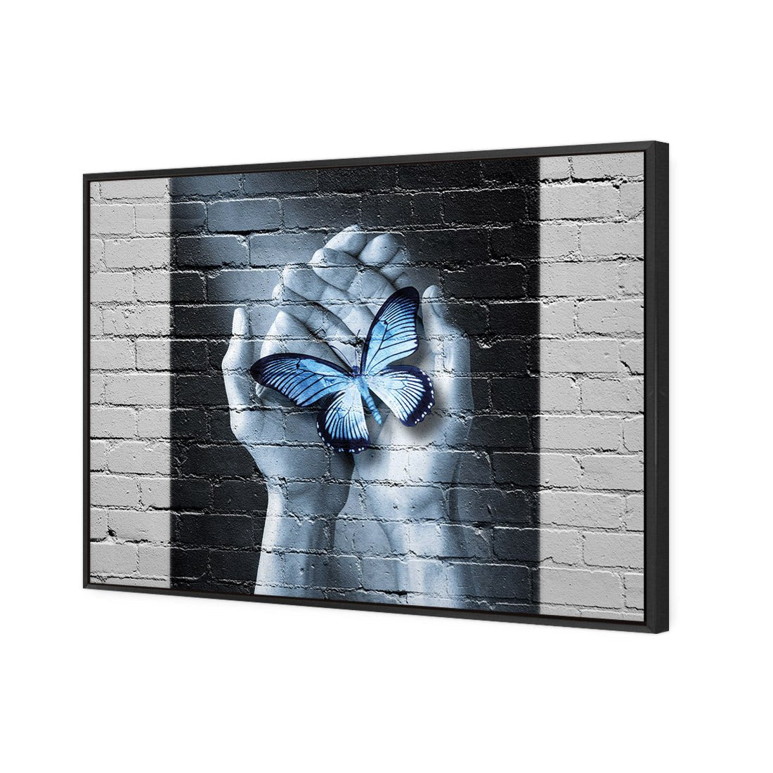 Butterfly Love Graffiti - Wall Art Designs - 2699_AR_H WAD_CP - MPY - 260 - M - S - S_45x30_S - 1550 - BLK