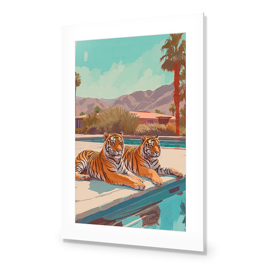 By the Pool - Wall Art Designs - WH_1168_AR_V CAF_AP - 030 - MAT_45x30_NONE