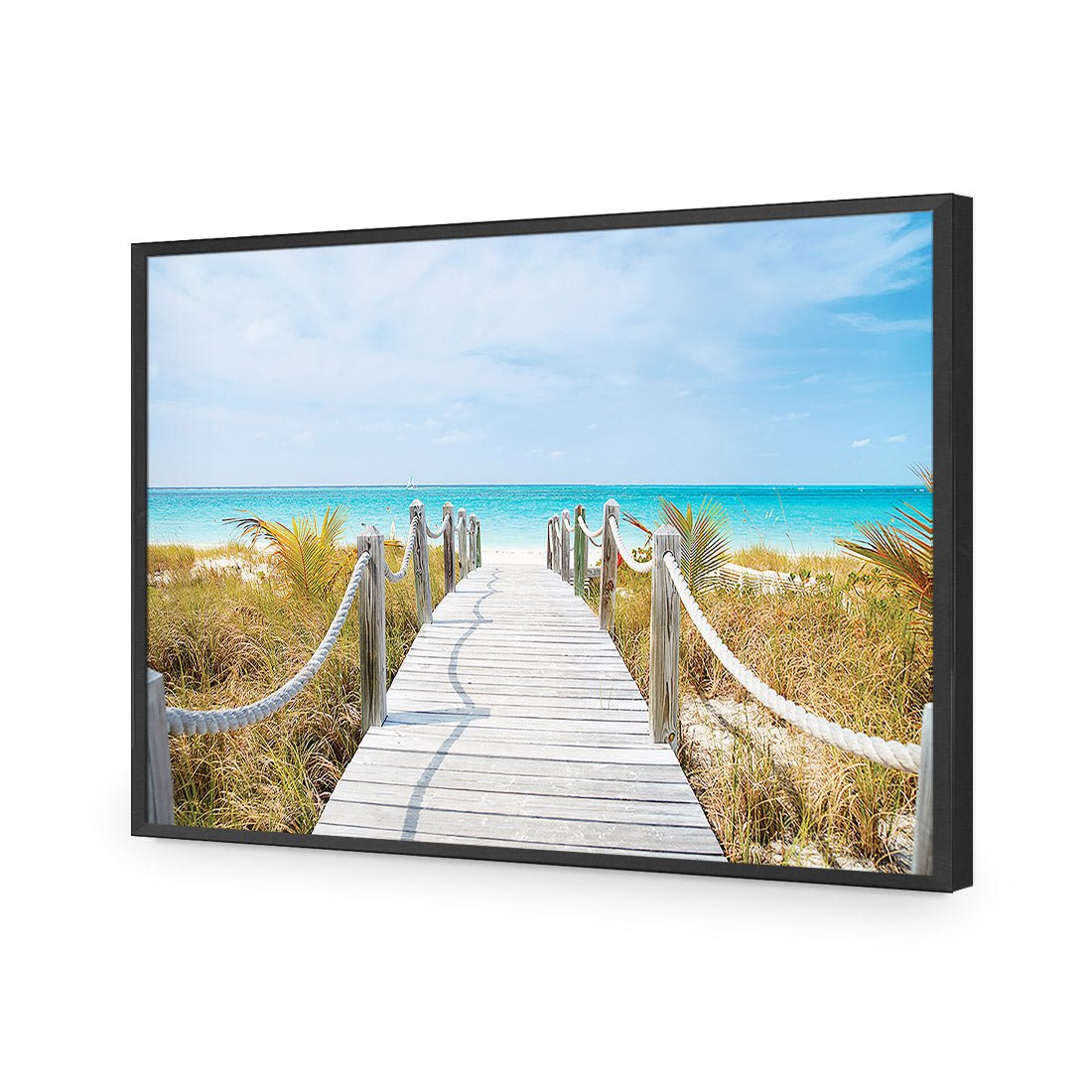 Caicos Island Acrylic Glass Art - Wall Art Designs - 3363_AR_H WAD_AP - 030 - EDG_45x30_S - 2538 - BLK