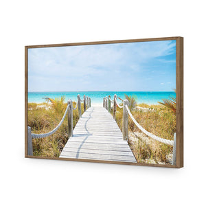 Caicos Island | Standard Acrylic | Flat Frame No Border | Natural