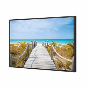 Caicos Island | Standard Canvas | Floating Frame | Black