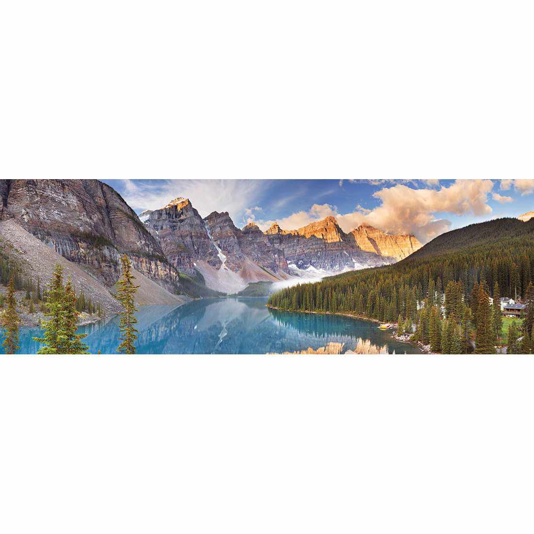 Canadian Lake Reflection Canvas Art - Wall Art Designs - 3031_AL_H WAD_CP - MPY - 260 - M - S - S_60x20_NONE