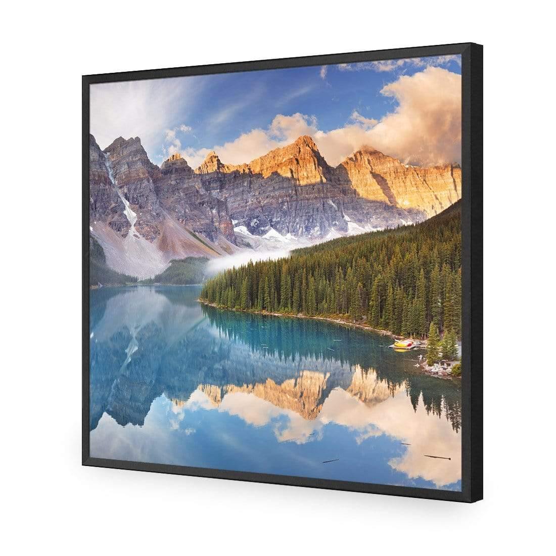 Canadian Lake Reflection (Square) - Wall Art Designs - 3031_AS_Q WAD_AP - 030 - EDG_37x37_S - 2538 - BLK